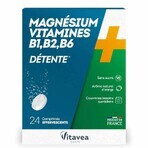 Vitavea Santé Magnesium + Vitaminen B1 B2 B6 Ontspanning 24 tabletten Vitavea Santé Magnesium + Vitaminen B1 B2 B6 Ontspanning 24 tabletten