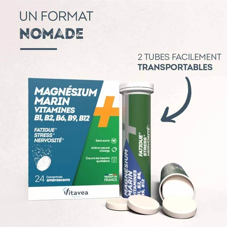 Vitavea Santé Magnesio + Vitaminas B1 B2 B6 Relajación 24 comprimidos