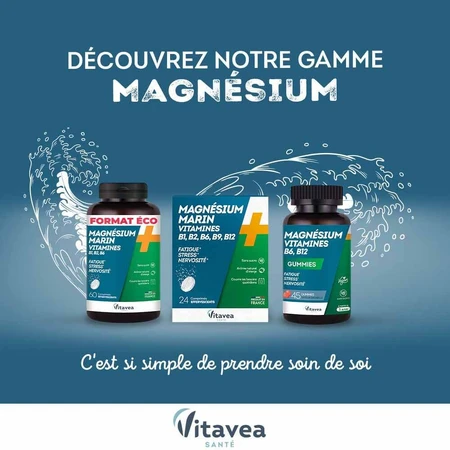 Vitavea Santé Magnesio + Vitaminas B1 B2 B6 Relajación 24 comprimidos