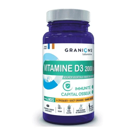Granions Vitamina D3 2000IU x30 comprimidos masticables