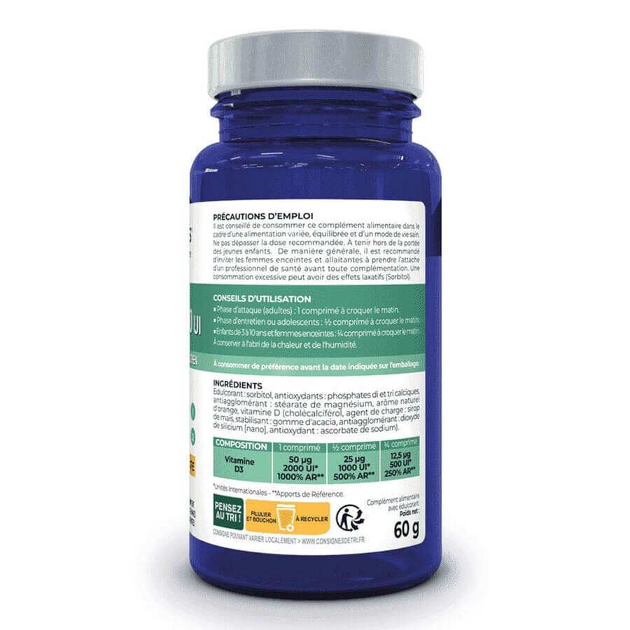 Granions Vitamin D3 2000IU x30 chewable tablets