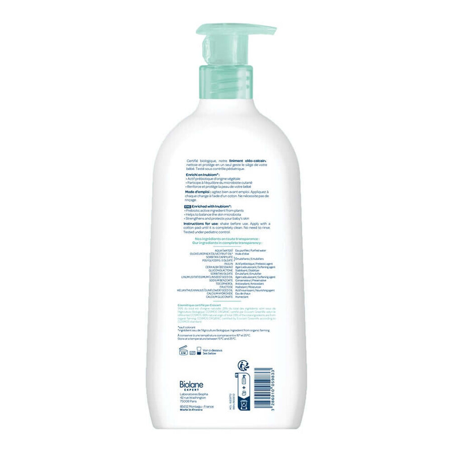Biolane Expert Liniment Oléo-Calcaire Bio Nettoie & Protège 500ml Biolane Expert Liniment Oléo-Calcaire Bio Nettoie & Protège 500ml