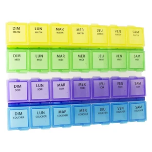 Estipharm Pastillero semanal de gran formato 216mmx157mm