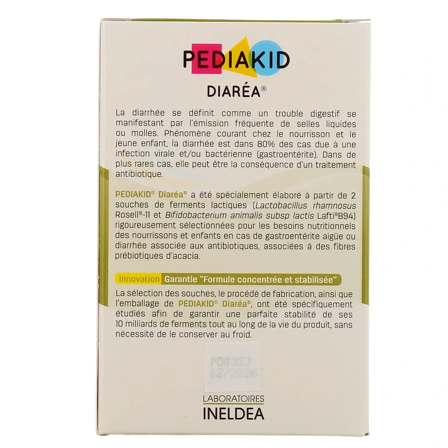 Pediakid Diarea, Probiotikum gegen Durchfall, 7 Sachets