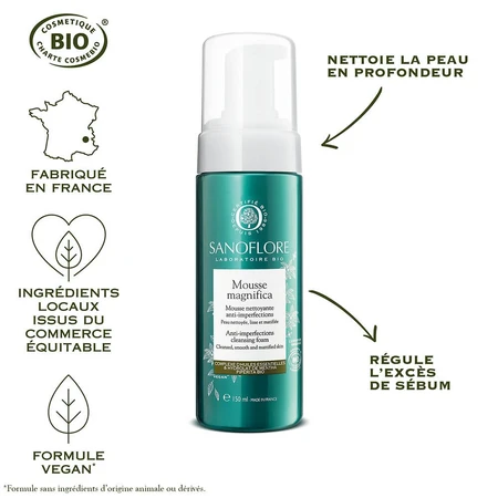 Sanoflore Magnifica Certified Facial Cleansers Bio 2x150 ml Acne-prone skin 300 ml