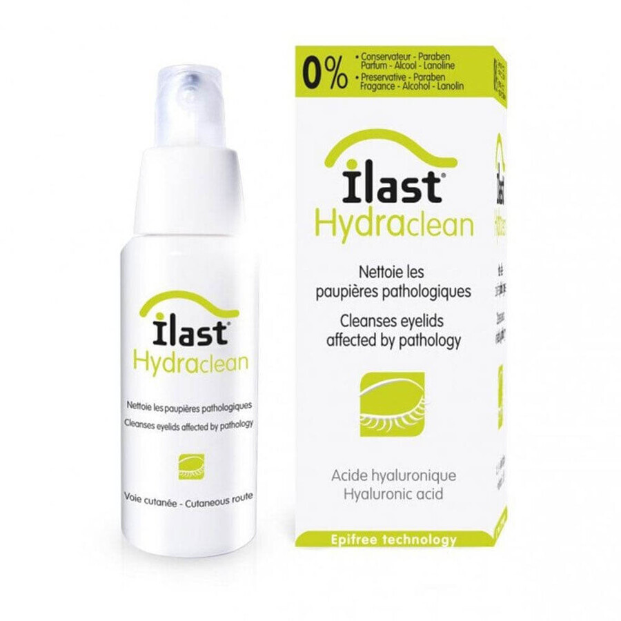 Horus Pharma Hayluronic acid eyelid cleanser Ilast Hydraclean 50ml