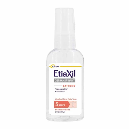 Etiaxil Spray Déodorant Détranspirant Aisselles Mains Pieds Torse 30ml