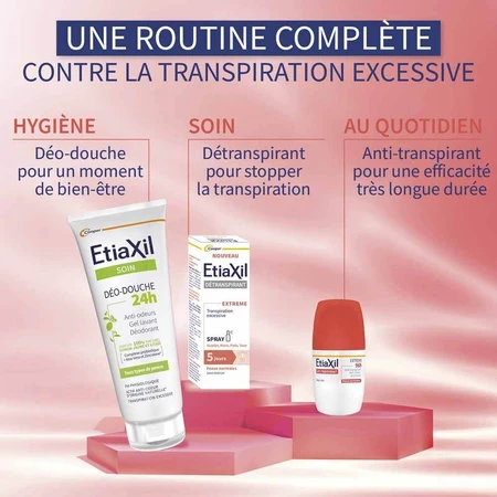 Etiaxil Spray Déodorant Détranspirant Aisselles Mains Pieds Torse 30ml