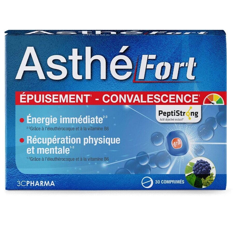 3C Pharma Asthé Fort Epuisement Convalescence 30 comprimés