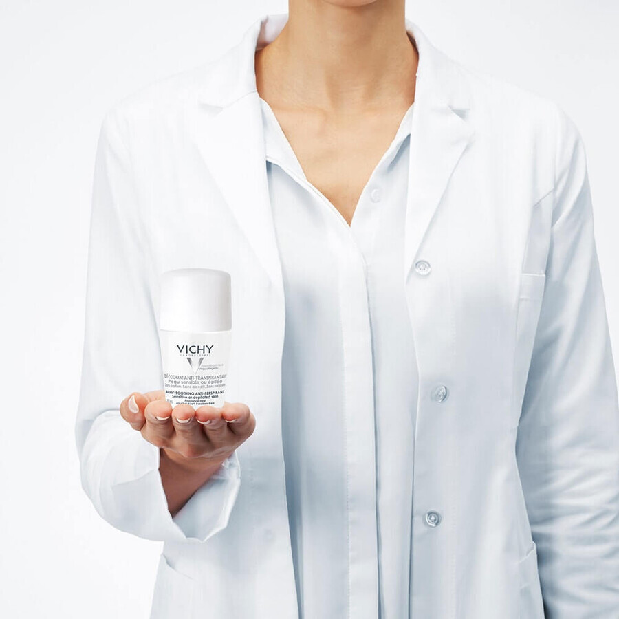 Vichy Deodorant Roll-on Antiperspirant 48h Sensitive or Depilated Skin 2x50ml