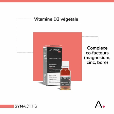 Aragan Synactifs D3 Protect vitamina D3 de origen vegetal 20ml