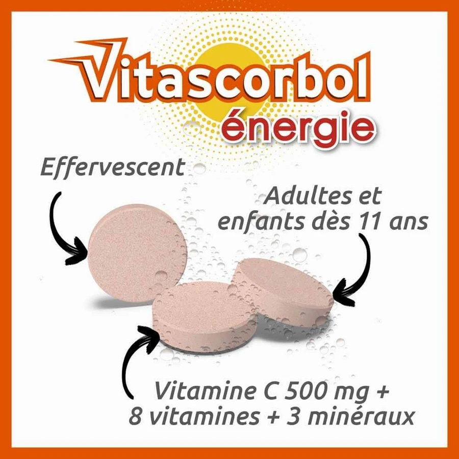 Vitascorbol Energy Orangensaft 30 Brausetabletten