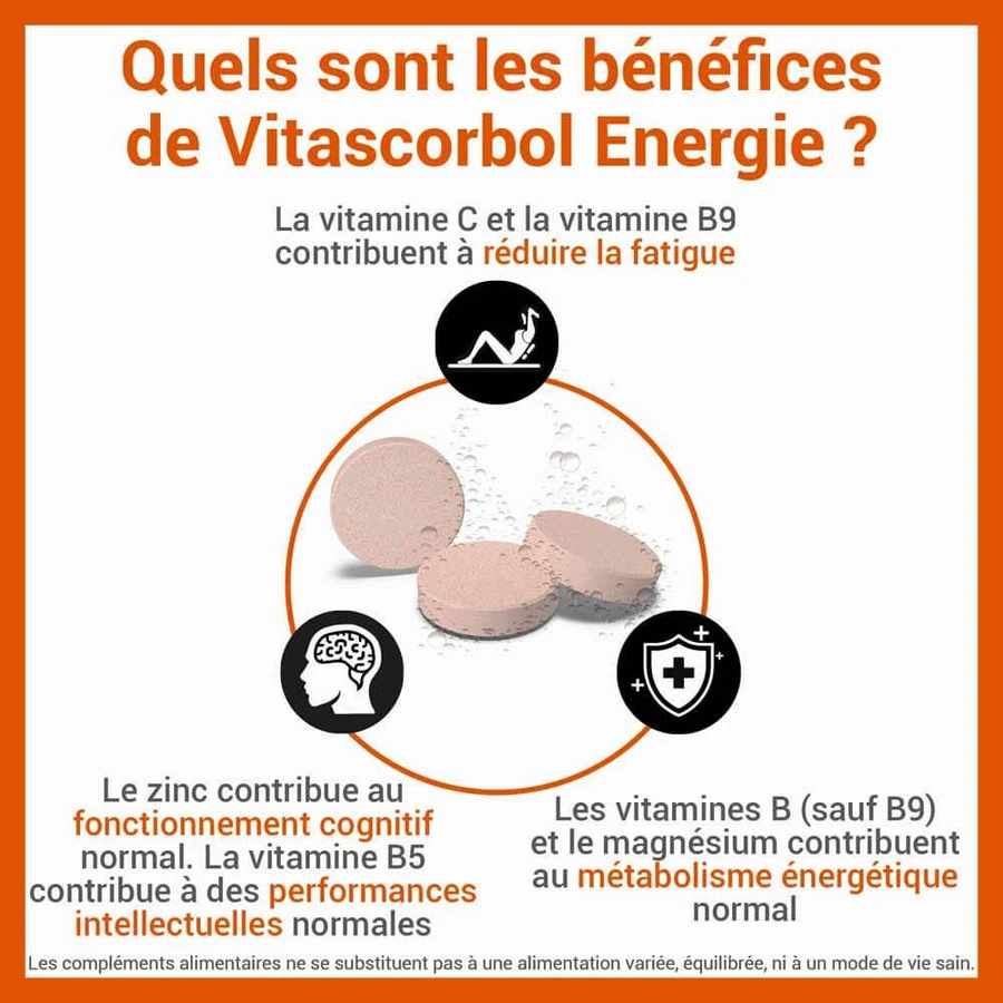 Vitascorbol Energy Orangensaft 30 Brausetabletten