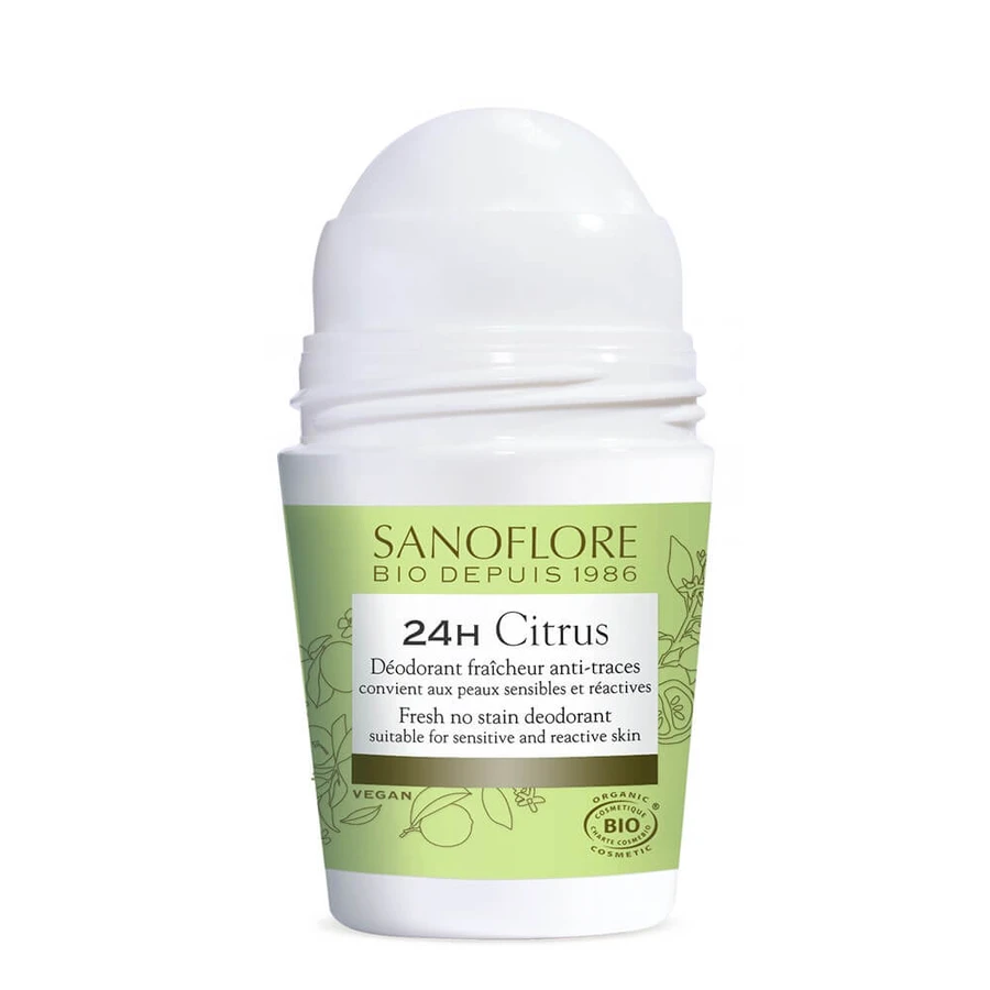 Sanoflore Deodorants Roll-on Citrus efficacité 24h certifié bio 50ml