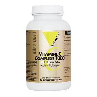 Vit'All+ Complex Vitamine C 1000 + Bioflavonoïdes Bioflavonoïdes 100 bruchfeste Tabletten