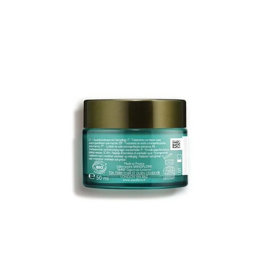 Sanoflore Magnifica Night cream with organic essential oils Oily skin with acne tendency 50ml