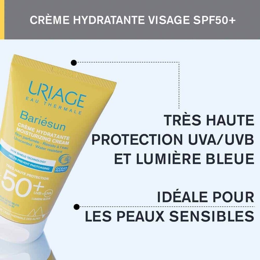 Uriage Bariésun Creme Sans Parfum Spf50+ 50ml Uriage Bariésun Creme Sans Parfum Spf50+ 50ml