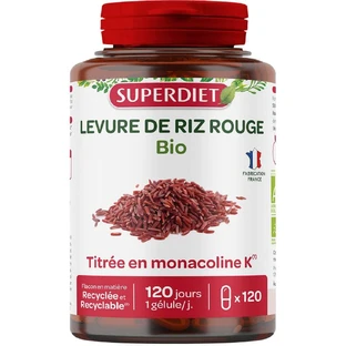 Superdieet Biologische Rode Gist Rijst 120 capsules