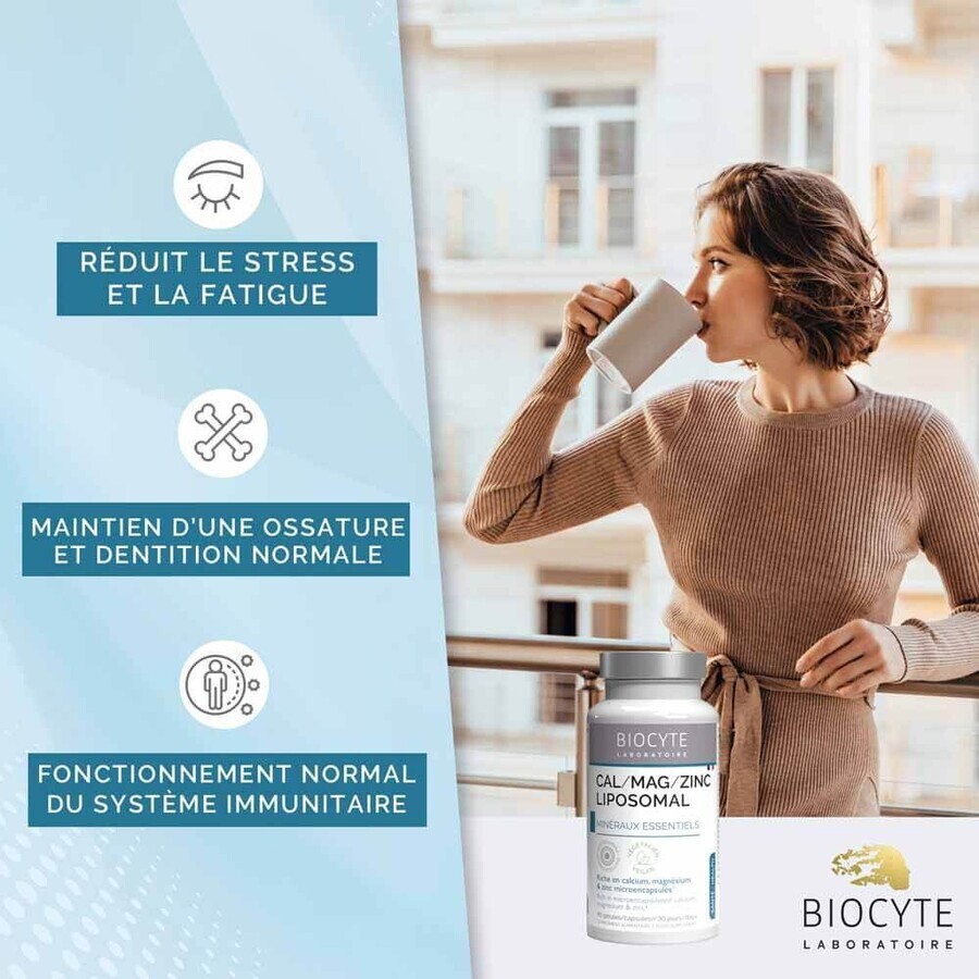 Biocyte Health Cal/mag/zinc liposomal 60 Kapseln
