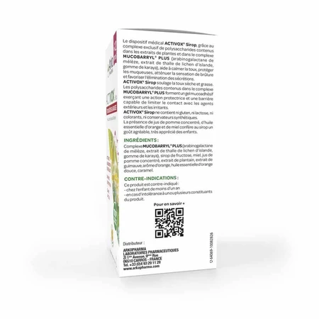 Arkopharma Activox Droge en Vette Hoest 175 ml