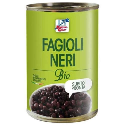 Organic black beans, 400 g, la Finestra sul Cielo