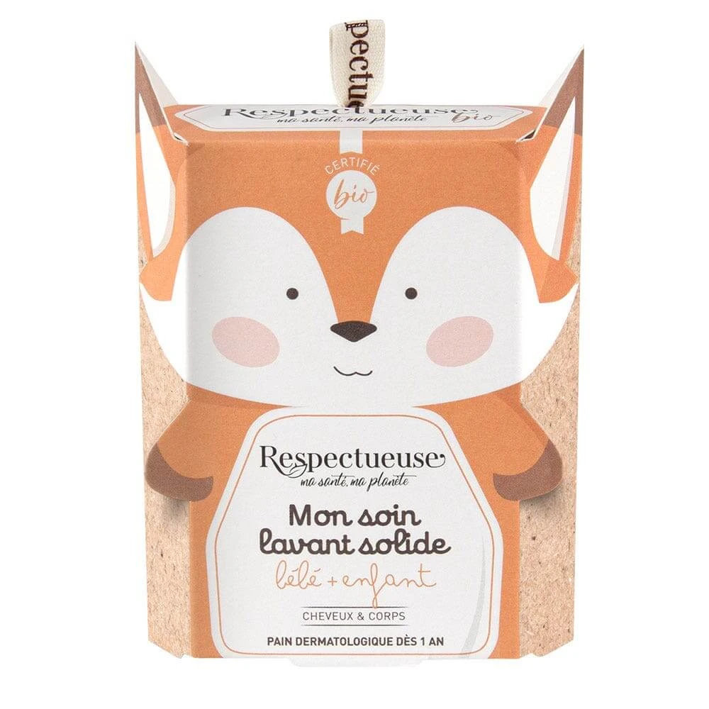 Respectueuse Mon Soin Lavant Solide Infant and Child 75g