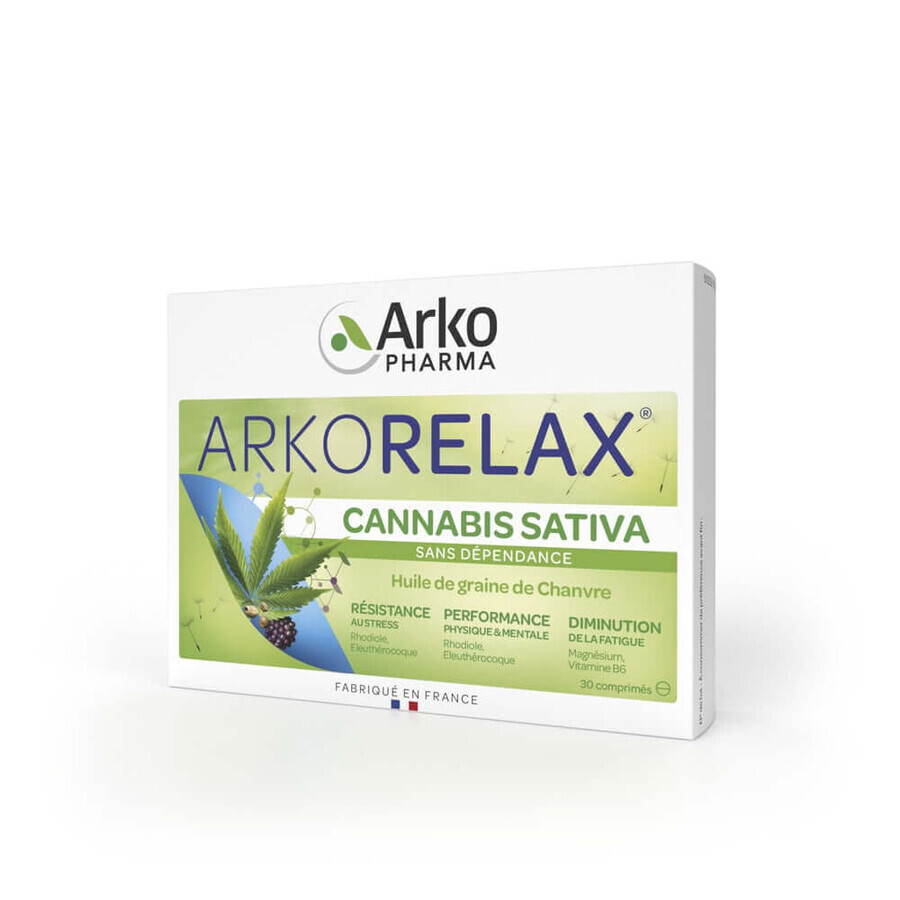 Arkopharma Arkorelax Cannabis sativa 30 tabletten