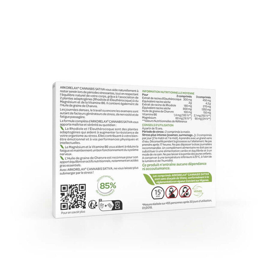 Arkopharma Arkorelax Cannabis sativa 30 tabletten