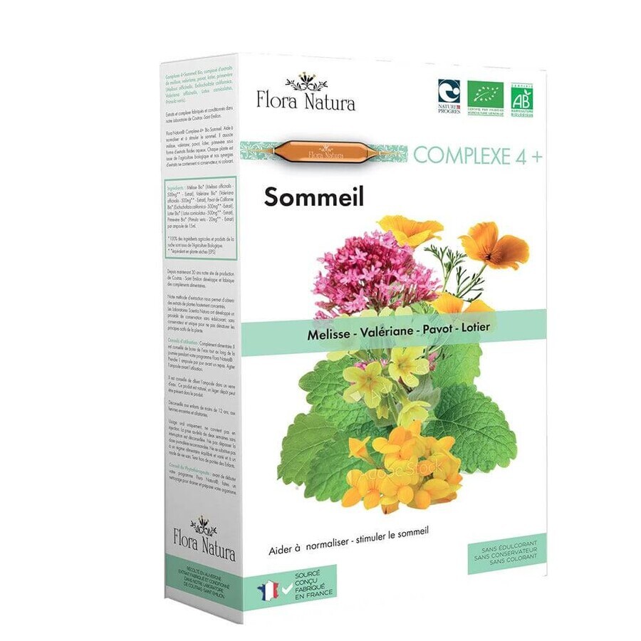 Flora Natura Complejo Orgánico del Sueño 4+ 20 ampollas