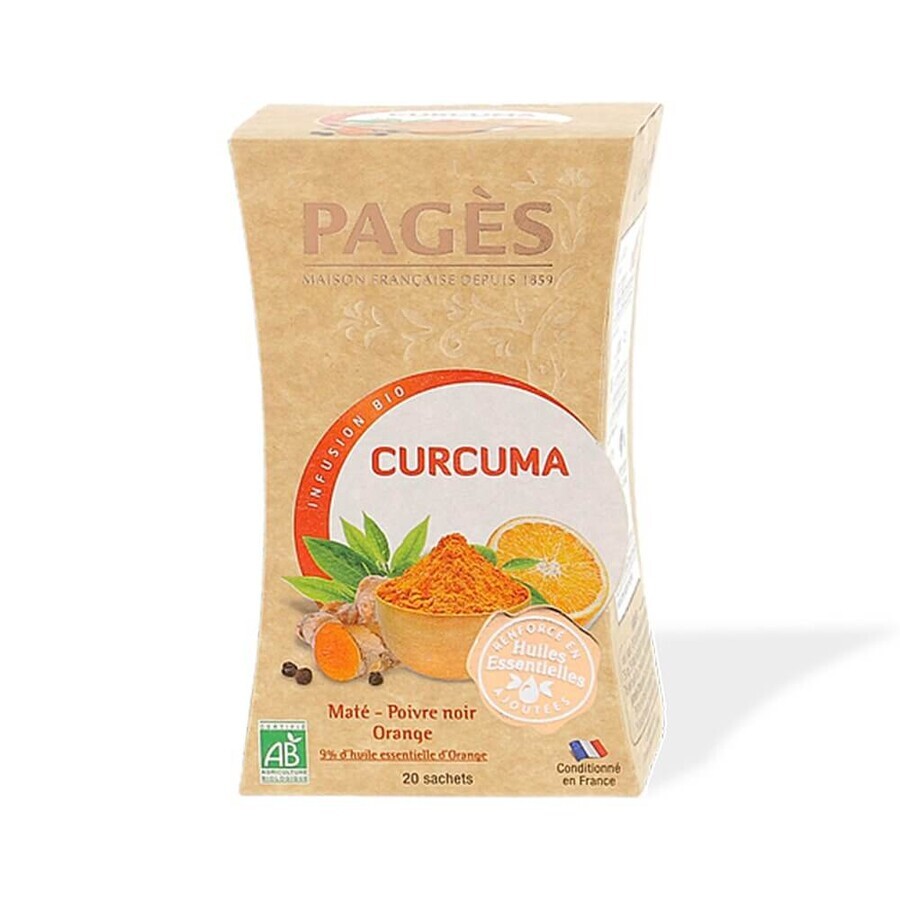 Pagès Infusion Turmeric Organic 20 Sachets