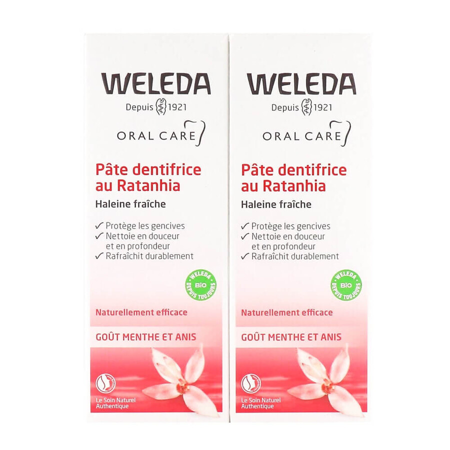 Buy Weleda Ratania Toothpaste 2x75ml Weleda Ratania Toothpaste 2x75ml