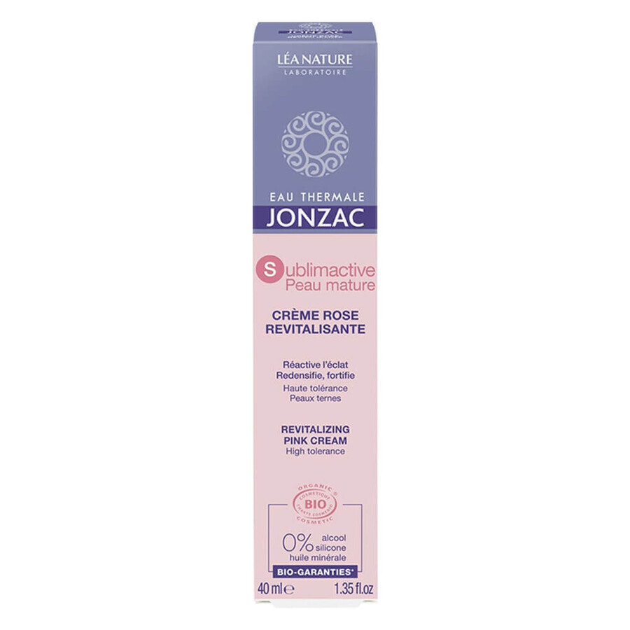 Eau thermale Jonzac Sublimactive Organic Revitalizing Rose Cream 40 ml