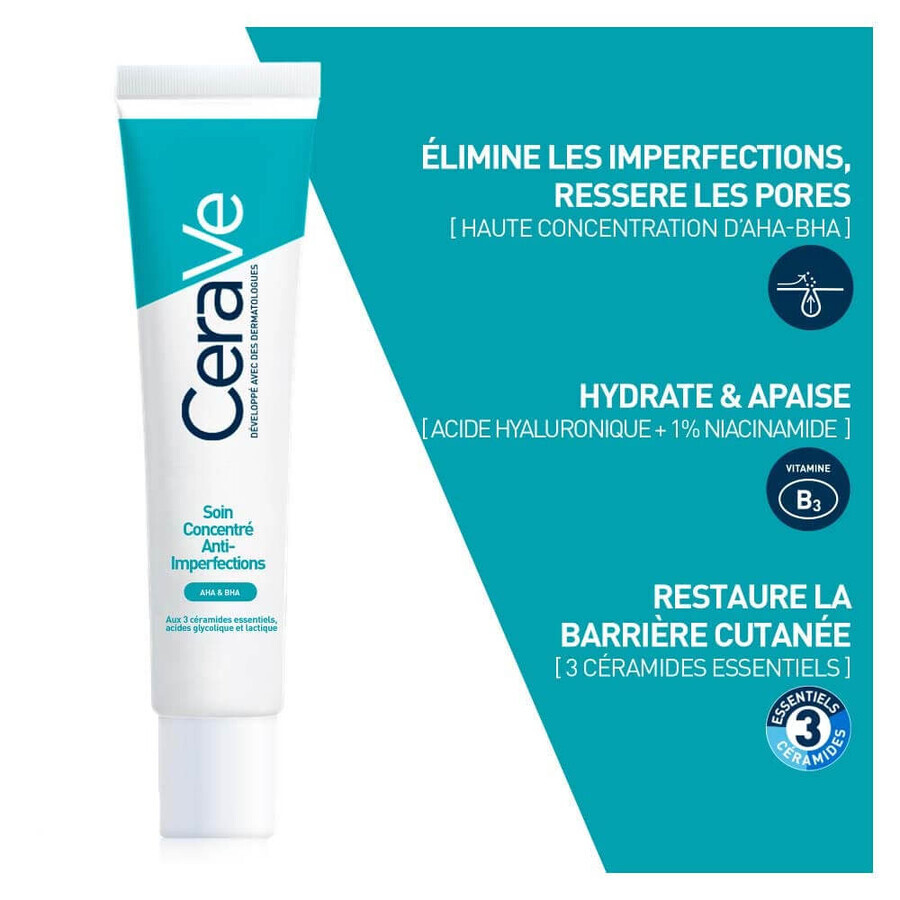 Cerave Face Concentrate Anti-Imperfection Concentrate Piele cu imperfecțiuni și predispusă la acnee 40ml