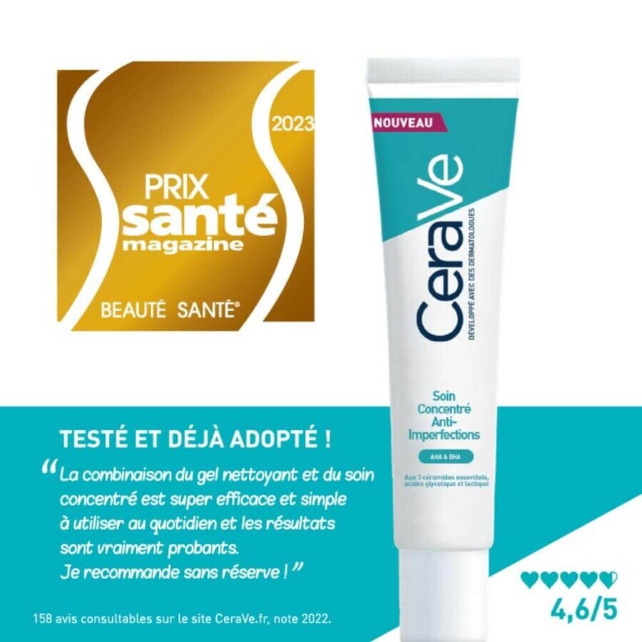 Cerave Face Concentrate Anti-Imperfection Concentrate Piele cu imperfecțiuni și predispusă la acnee 40ml
