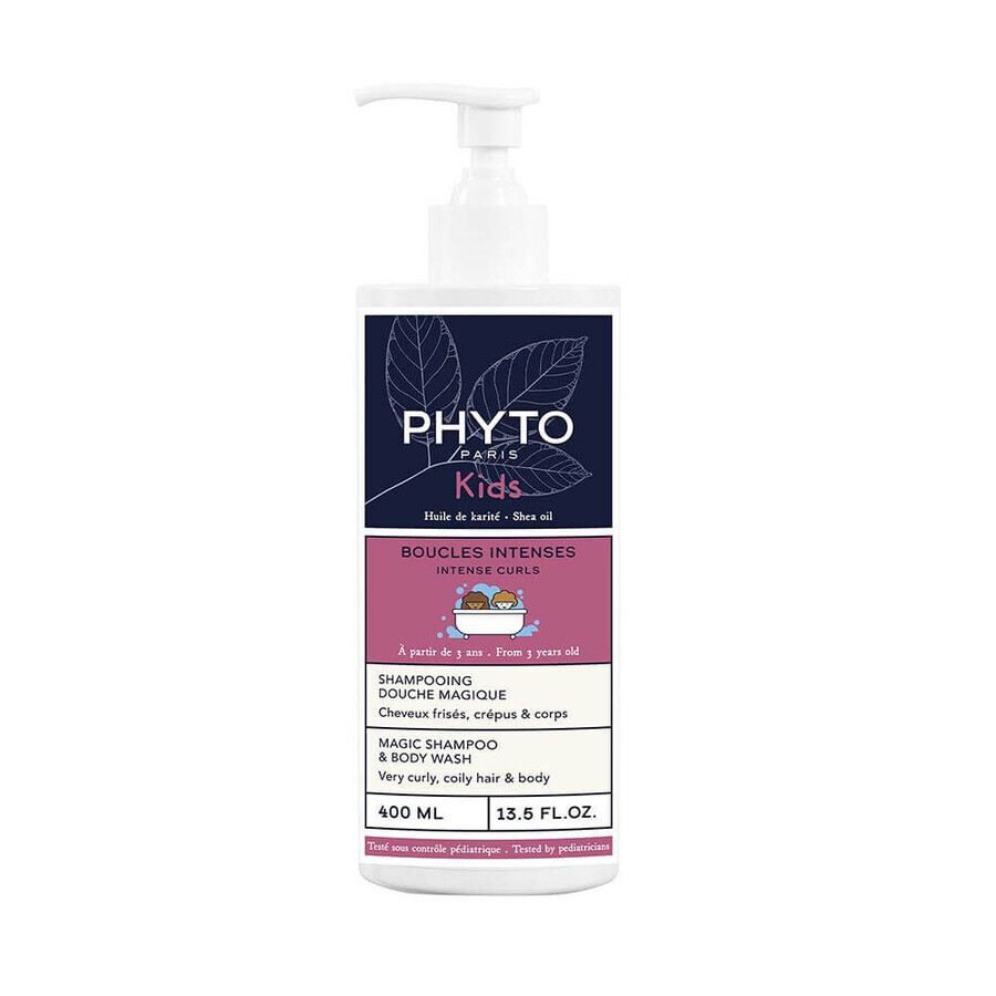 Phyto Intense Curls Magic Shower Shampoo voor kroeshaar en lichaam 400 ml
