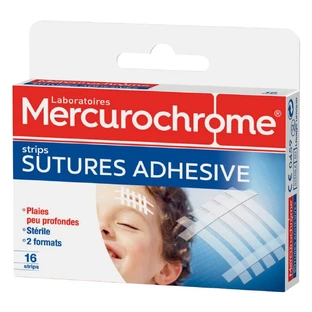 Mercurochrom-Klebebandagen für Nähte X16