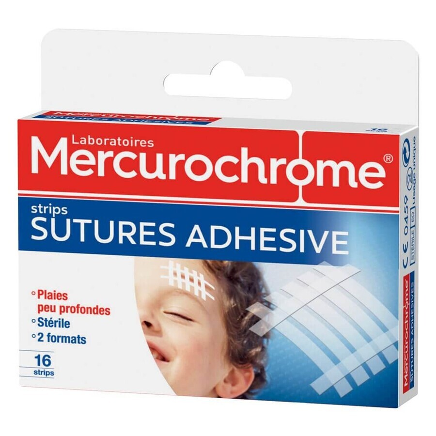 Acquista Mercurochrome Medicazioni adesive per sutura X16 Mercurochrome Medicazioni adesive per sutura X16