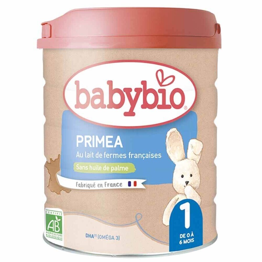 Cumpără Babybio Primea 1 Lapte praf ecologic de la 0 la 6 luni 800g Babybio Primea 1 Lapte praf ecologic de la 0 la 6 luni 800g