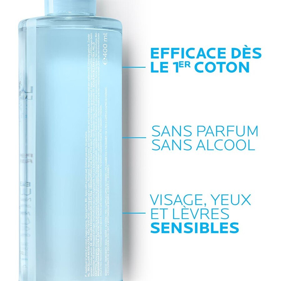 La Roche-Posay Apă micelară de curățare fiziologică pentru piele ultrareactivă 400ml La Roche-Posay Apă micelară de curățare fiziologică pentru piele ultrareactivă 400ml