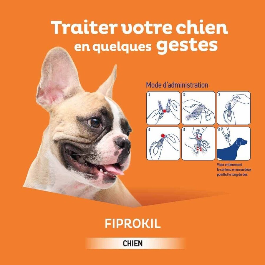 Clement-Thekan Fiprokil Flöhe und Zecken für Hunde 2-10 kg 0,67ml x 4 Pipetten