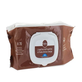 Gifrer Lingettes Nettoyantes Bebe A L'huile D'olive X70