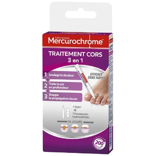 Mercurochrome Maïs Behandeling 3-in-1 met pen en 7 dressings 4ml