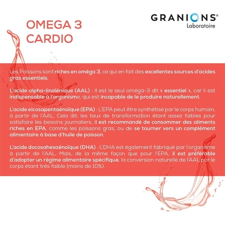 Granions Omega 3 Cardio 30 Capsules