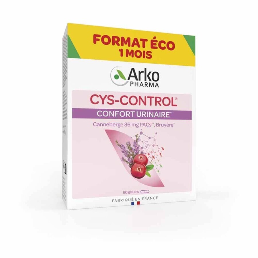 Arkopharma Cys-Control Urinary Well-Being 60 Capsules