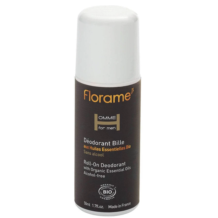 Florame Homme For Men - Desodorante roll-on bio 50ml