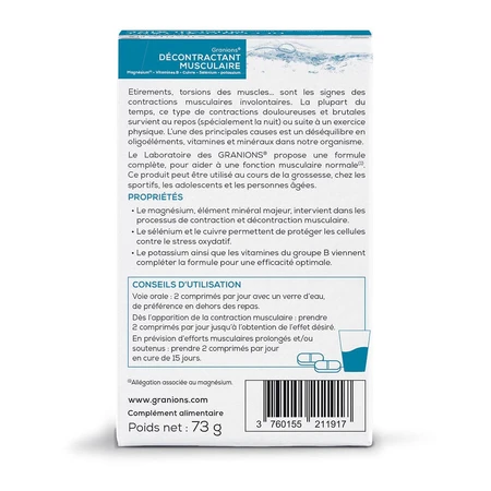 Granions Muscle Relaxant 2x60 Tablets