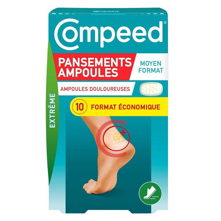 Compeed Extreme Blister Dressings Medium size x10