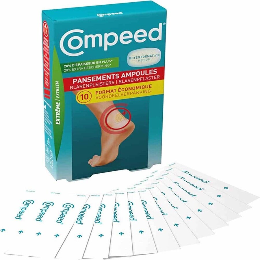 Compeed Extreme Blister Dressings Medium size x10