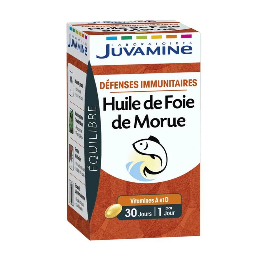 Juvamine Immune Defenses Cod Liver Oil 30 capsules