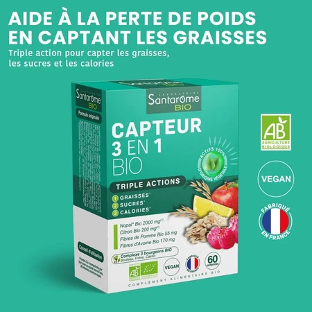 Santarome Organic Sensor 3-in-1 60 Tablets